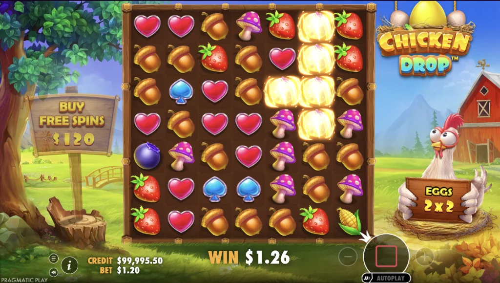 Chicken Drop Demo Spiel
