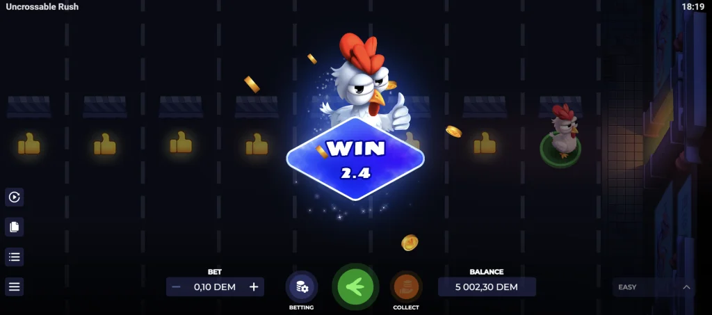 Uncrossable Rush Spiel