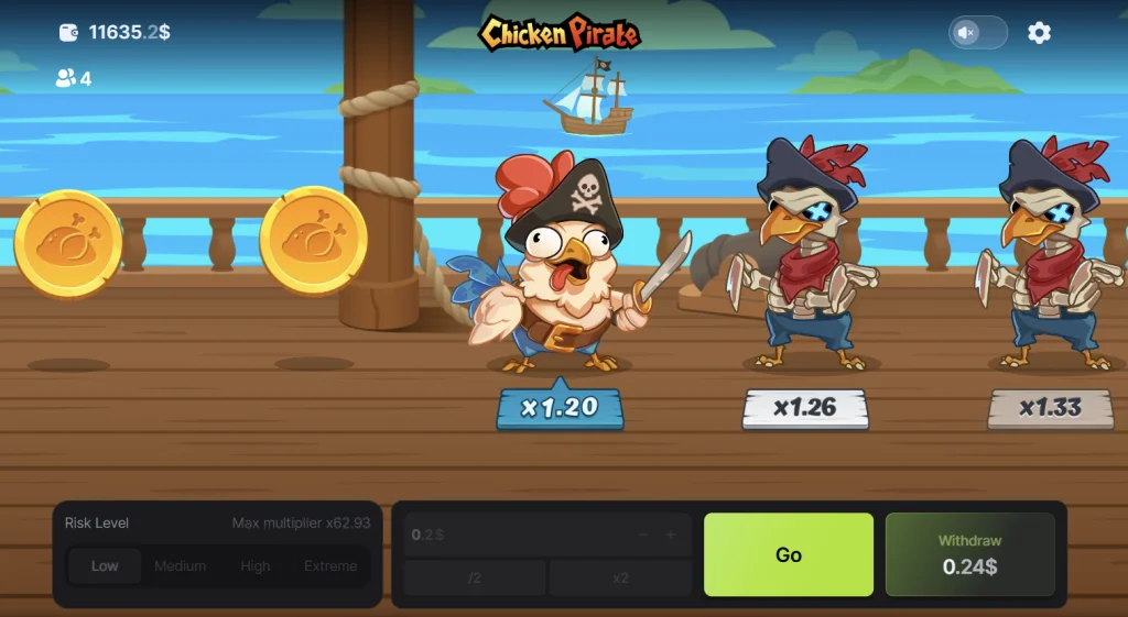 Chicken Pirate Spiel