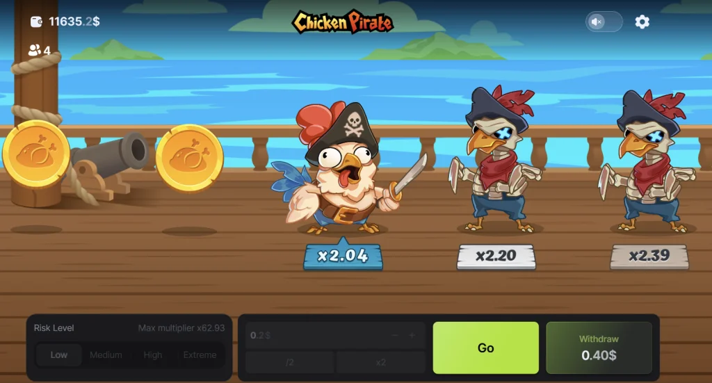 Chicken Pirate Spiel Demo