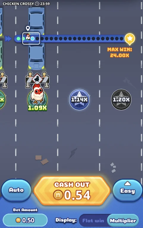 Chicken Crossy Spiel