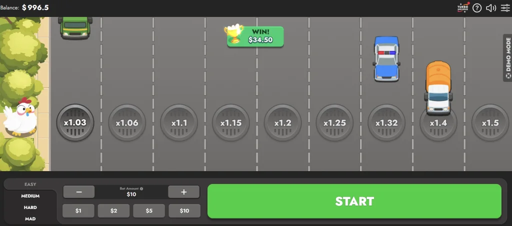Chicken Route Spiel von Turbo Games