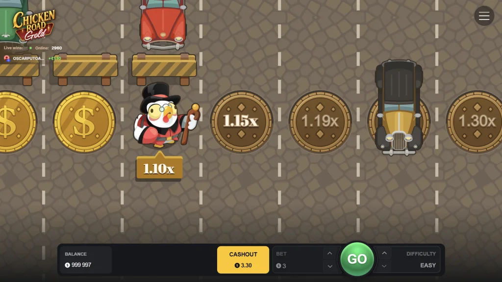Chicken Road Gold von InOut Games