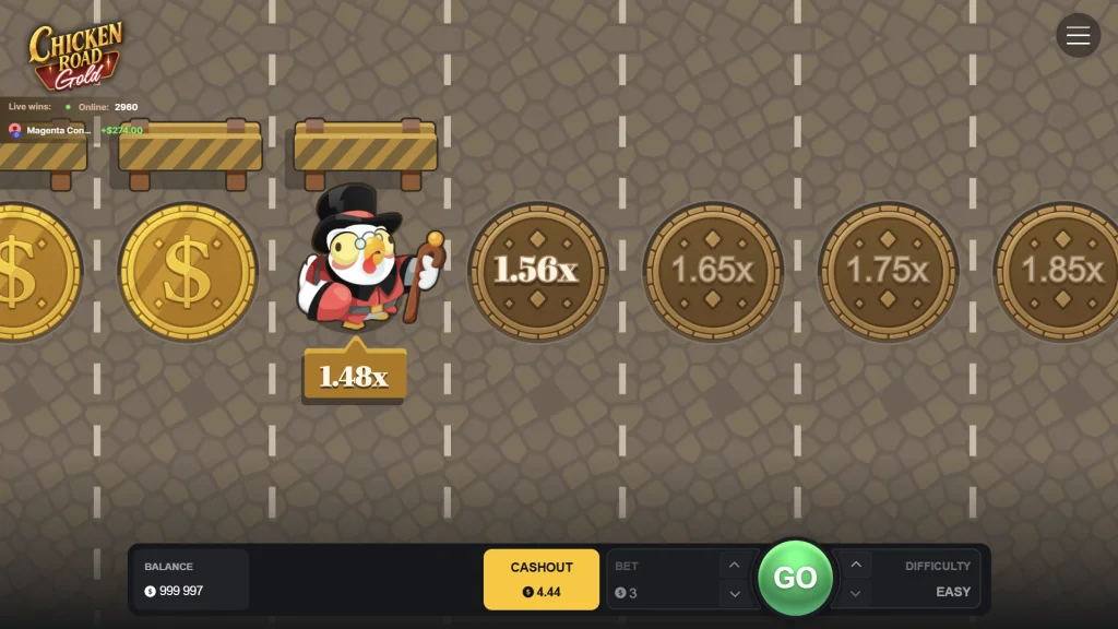 Chicken Road Gold Demo